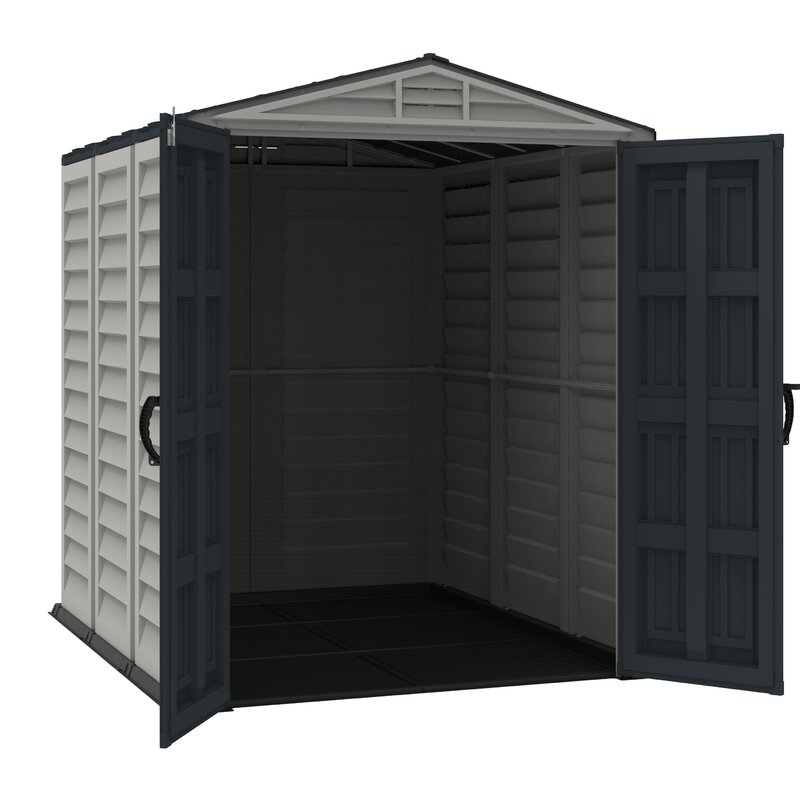 duramax yardmate plus plastic storage shed wayfair